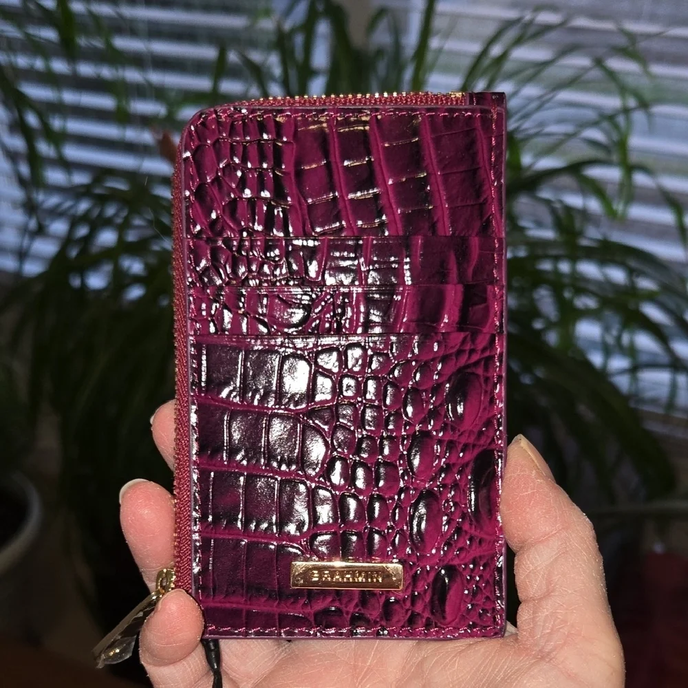 Brahmin Lennon Credit Card Wallet in Sugar Plum Melbourne. NWT. - Picture 12 of 14